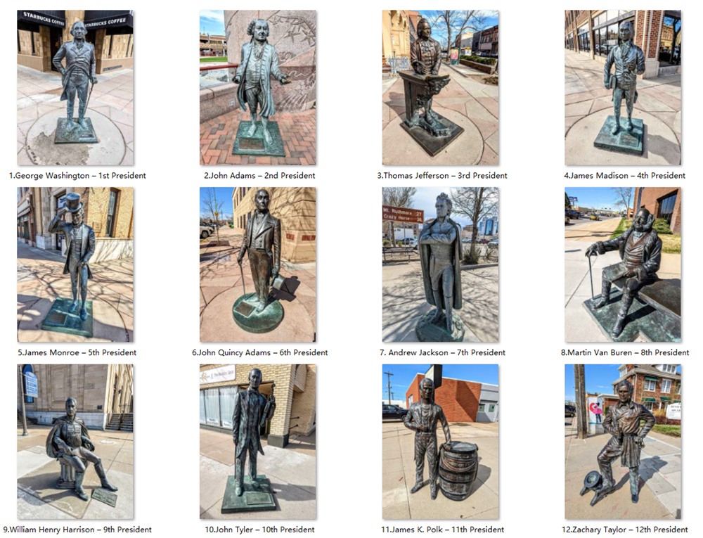 How Many President Statues are in Rapid City? - Blog - 1 bronze famous President Statues