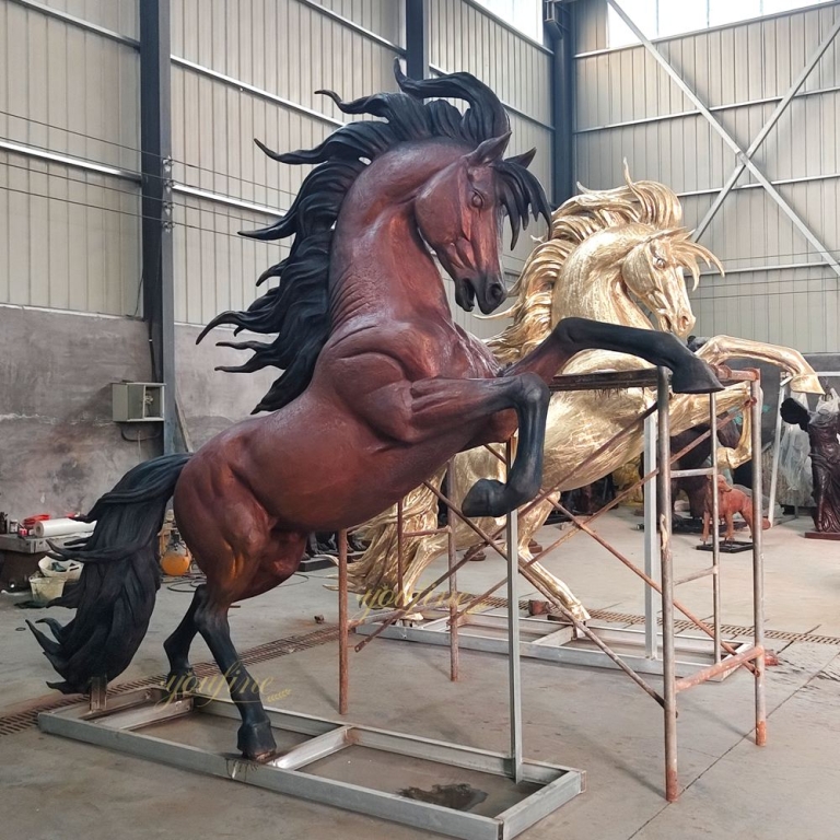 horse statue Finished and Polishing Process