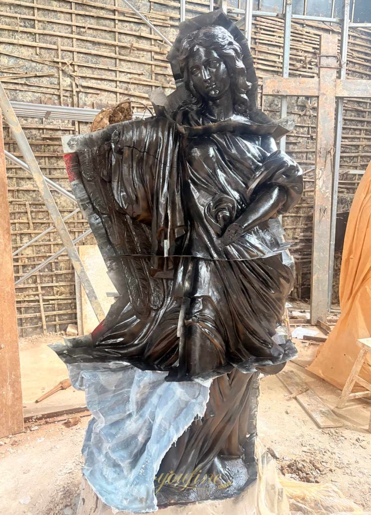 How Are Bronze Statues Made? - Blog - 8 lifesize angle statue Silicone Mold making process