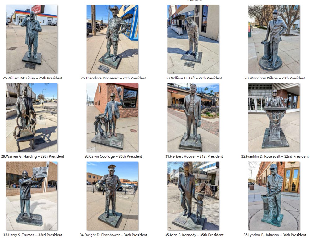 How Many President Statues are in Rapid City? - Blog - 8 bronze president statues