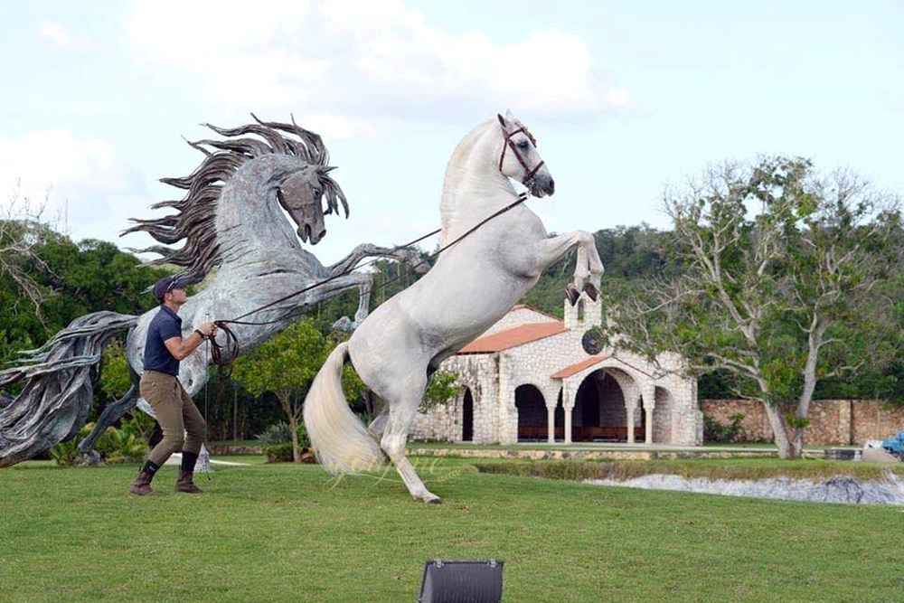 How Are Bronze Statues Made? - Blog - 2 rearing horse statue Original Design Reference