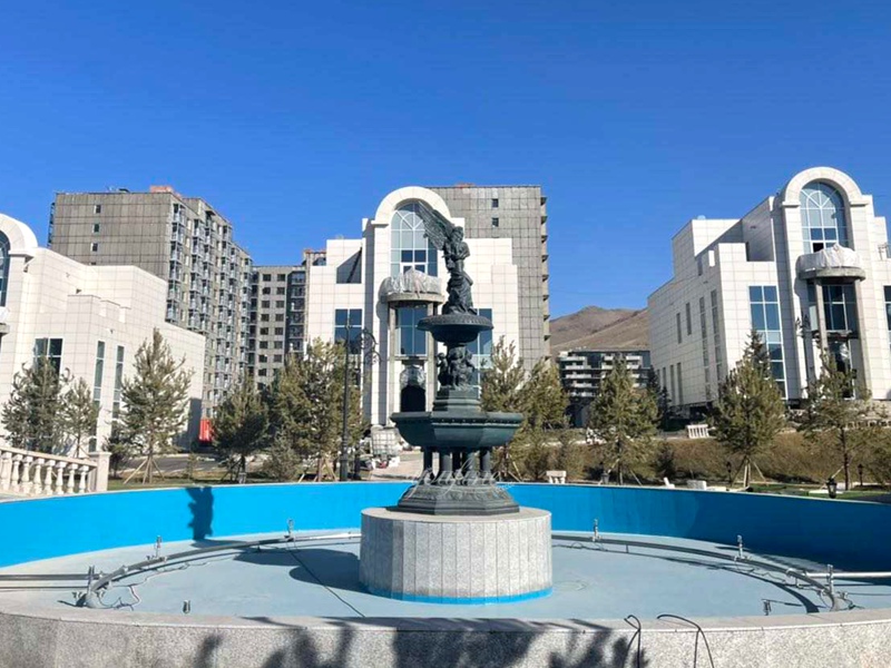 Custom Bronze Classic Sculptural Fountain for a Community in the United States