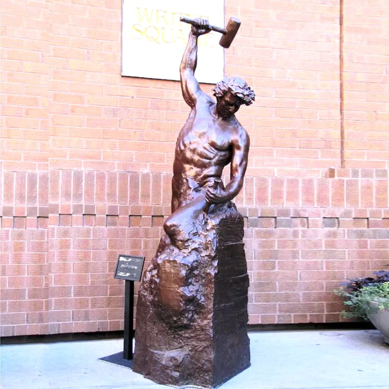 Statue Sculpting Itself.