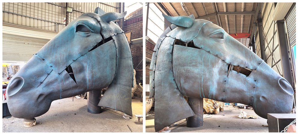 Giant Nic Fiddian-Green Horse Head