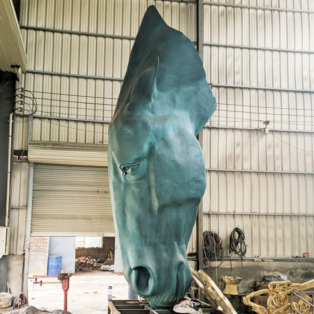 Horse Head Sculpture in our foundry