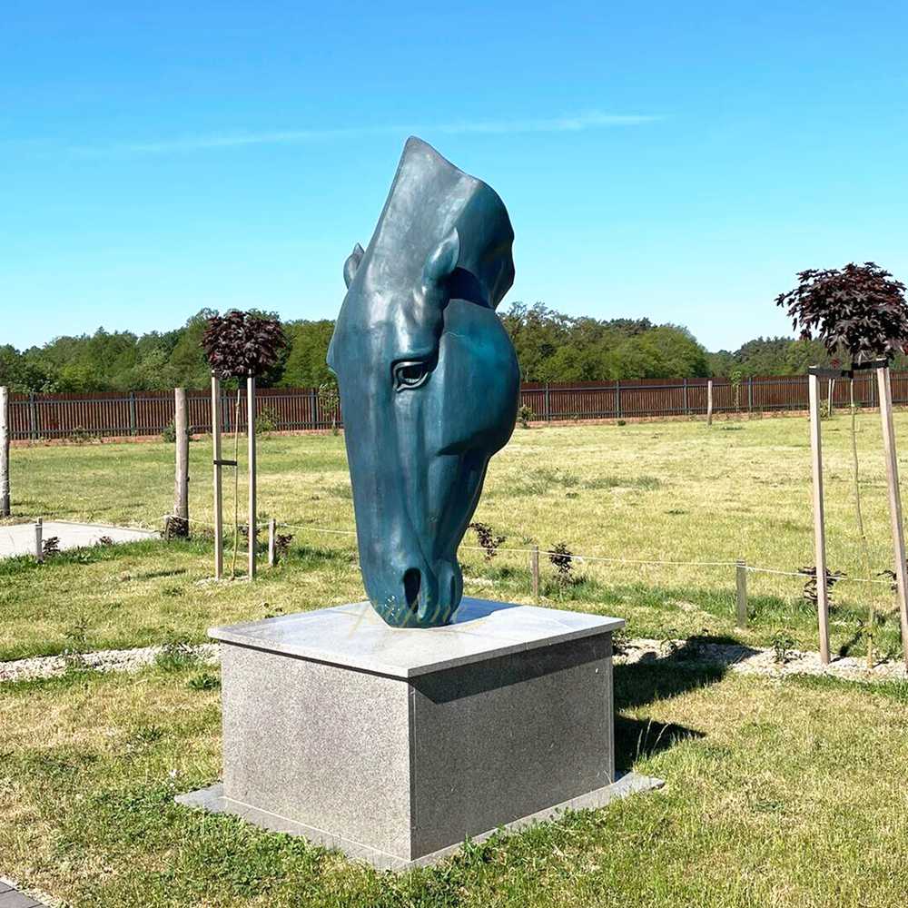 Installed Still Water Horse Head Garden Statue Feedback