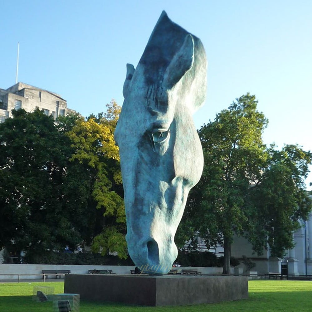 Large Bronze Still Water Horse Head for Outdoor Plaza Feedback