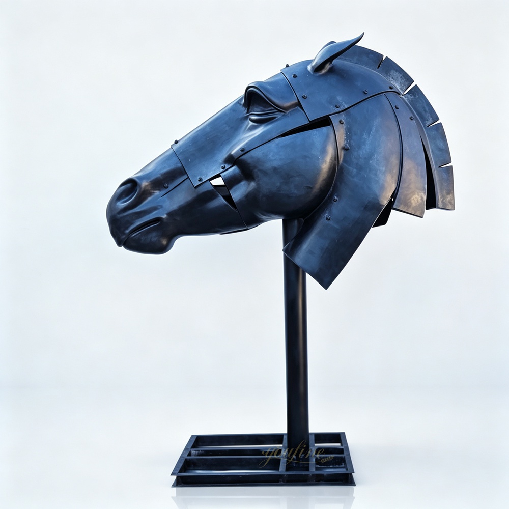 Nic Fiddian bronze Horse Head