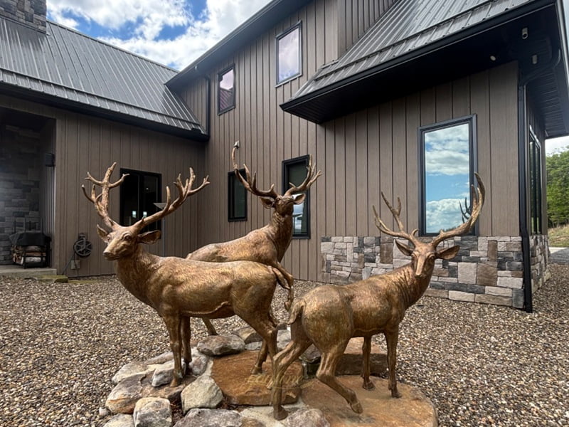 Complete guide to choosing the right size bronze elk statue for your property
