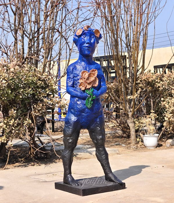 Bronze Grande tête mince statue