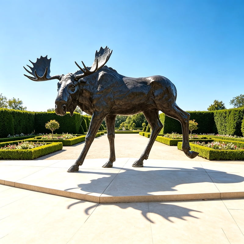 bronze Life-size Moose Statue
