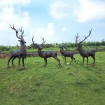 Wildlife family Stag Statues for Garden
