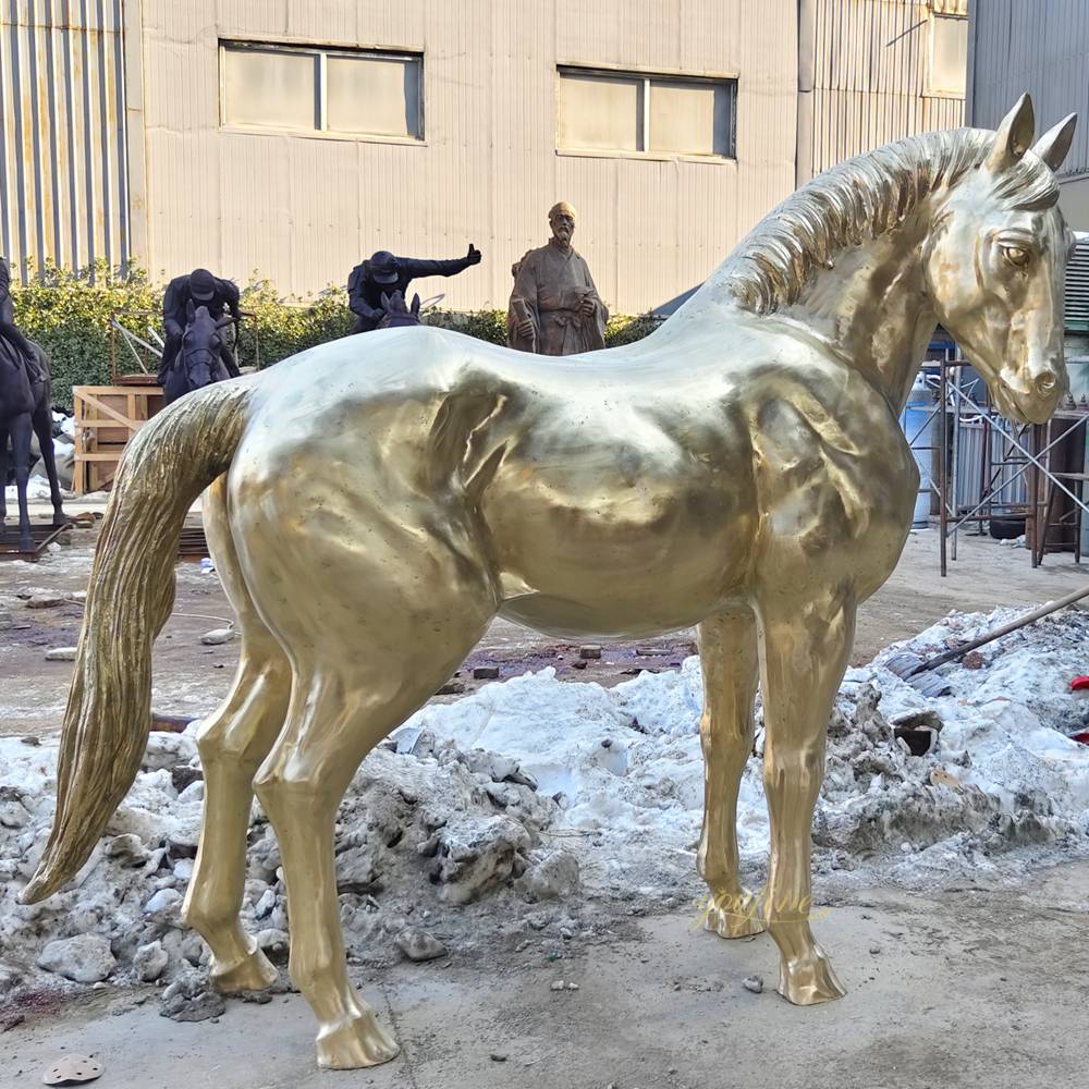 polish Life-size Standing Horse Yard Statue