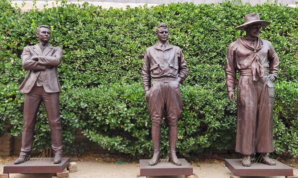 Lifesize Bronze Aviation Statues in our Foundry