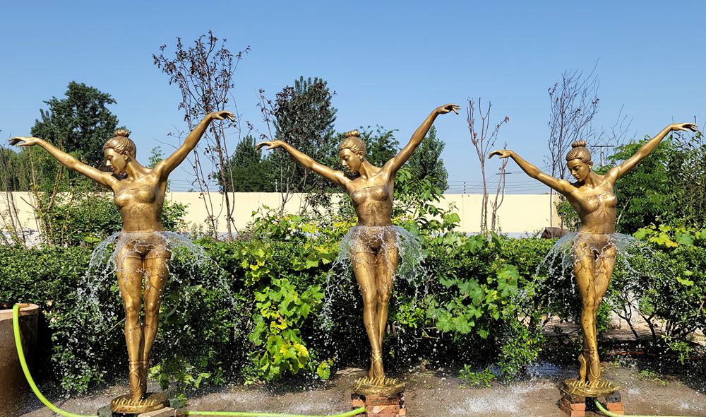 Bronze figure Ballerina Fountain