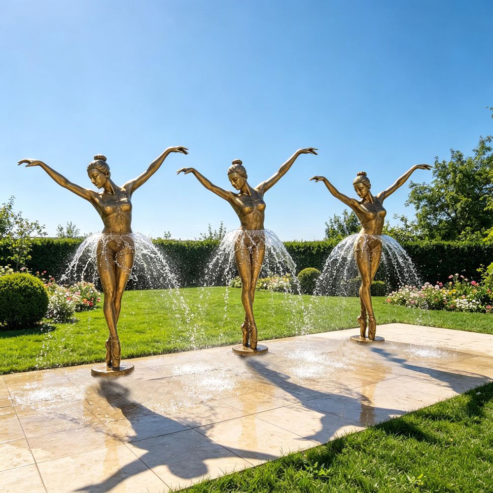 Large Bronze figure Ballerina Fountain
