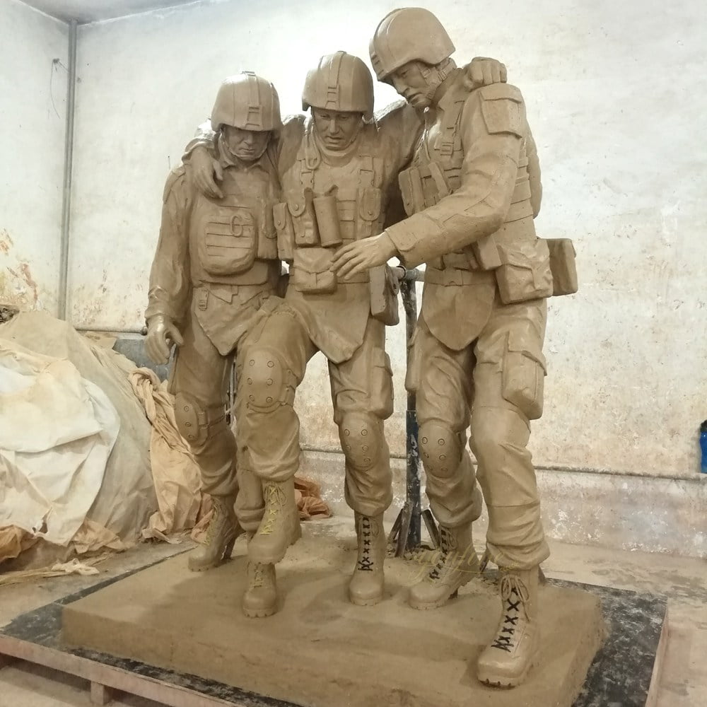 Not One Less military sculpture  clay model