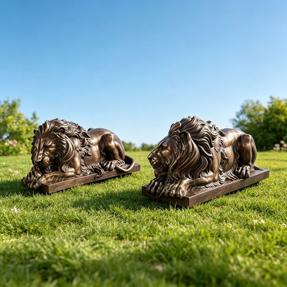 Sleeping Lion Sculpturefor garden