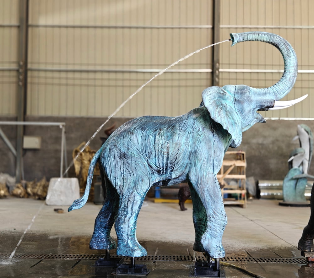 elephant water fountain statue in our factory