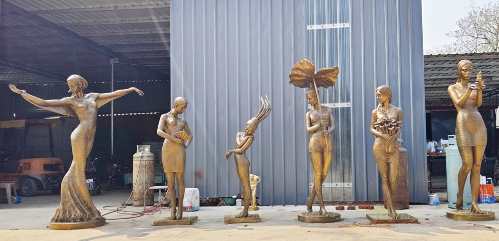 girl statue Fountain in our factory