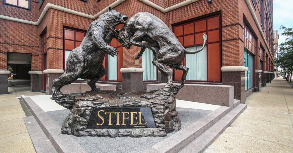 large Bull and Bear Statues