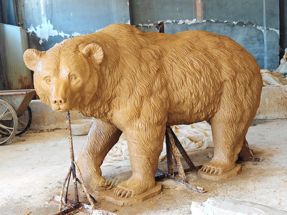 American Black Bear Statue clay model