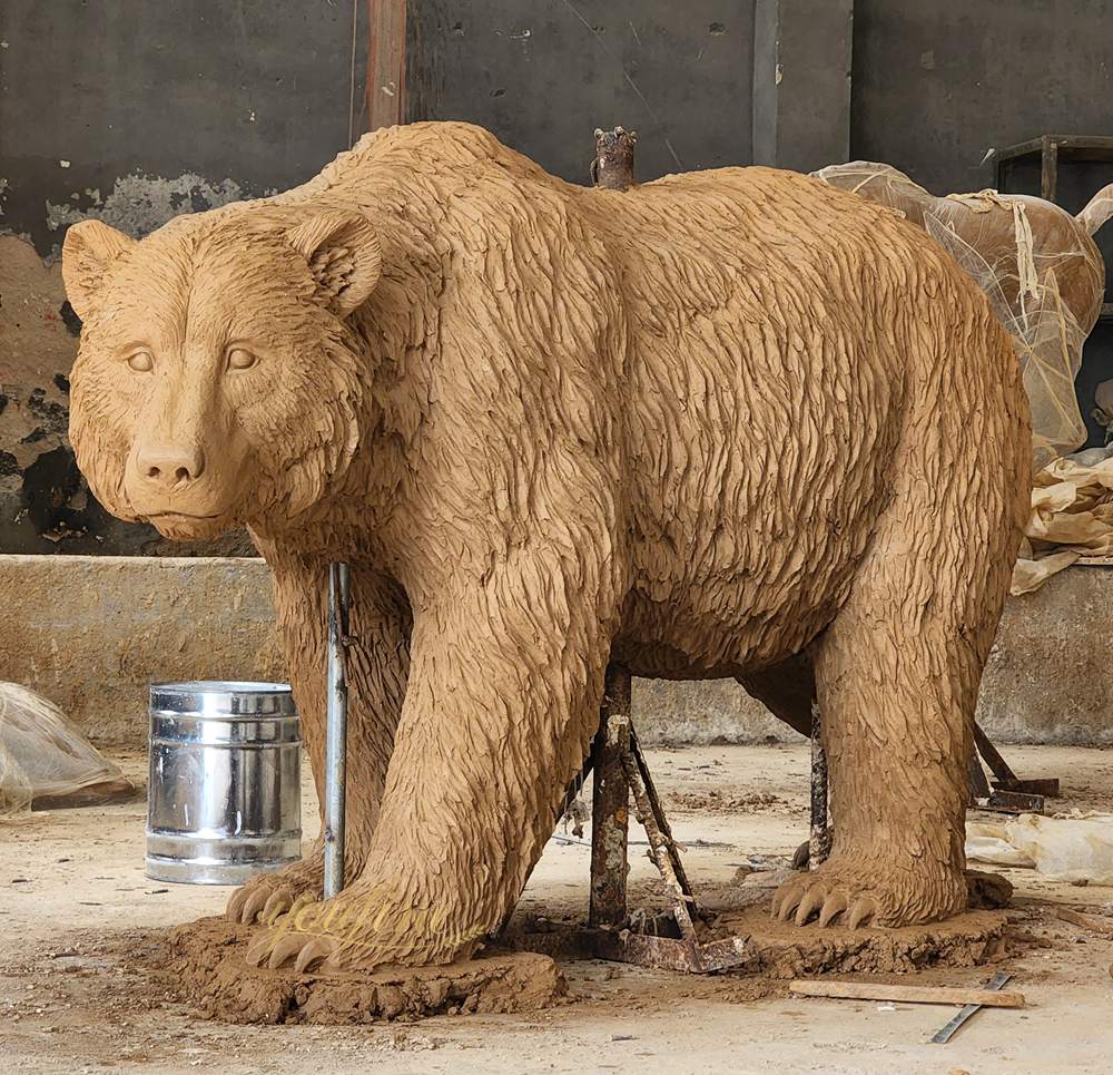 Black Bear Statue clay model