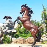 Rearing Horse Statue