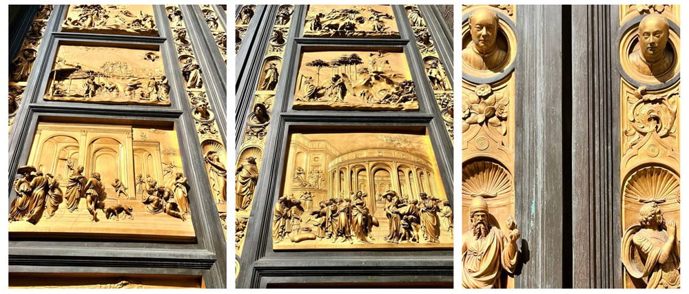 The large Gates of Paradise relif detail