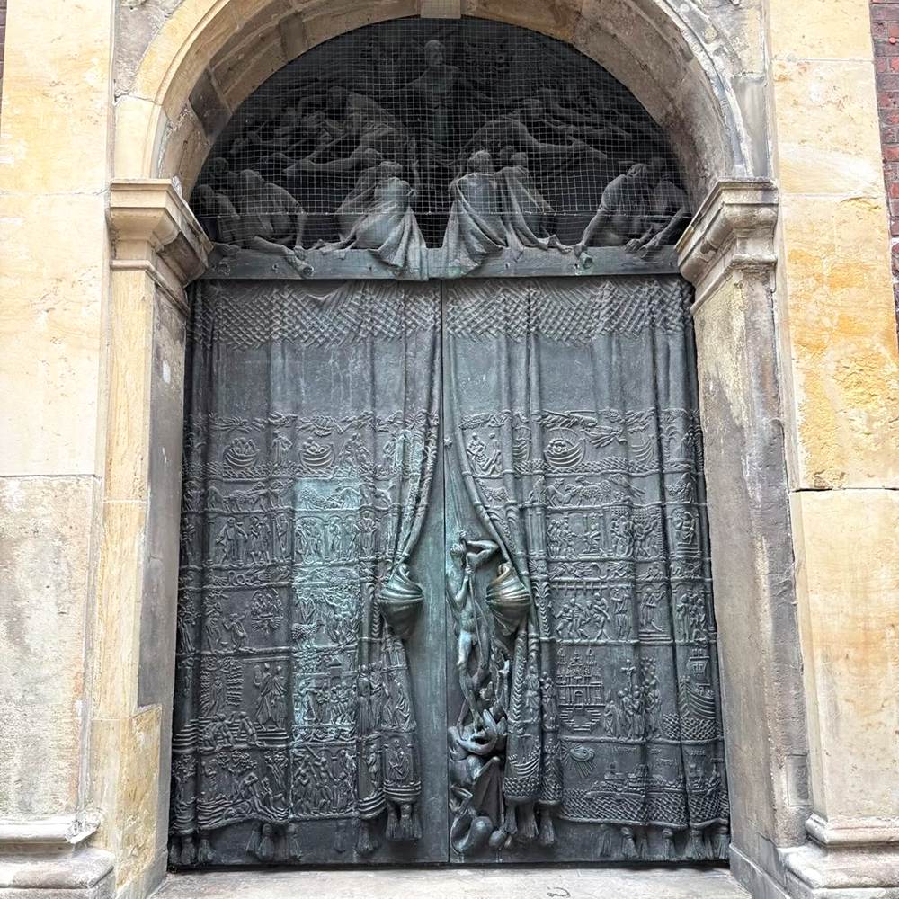 bronze door