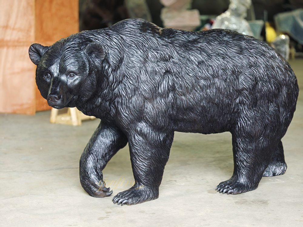 large Black Bear sculpture