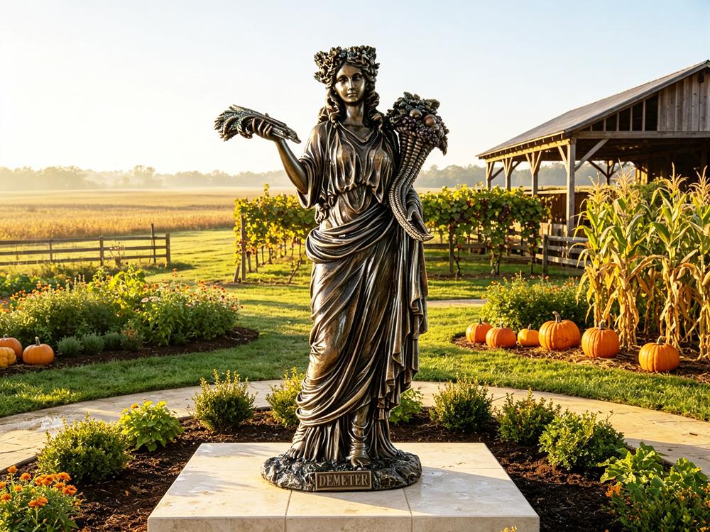 Bronze Demeter Statue