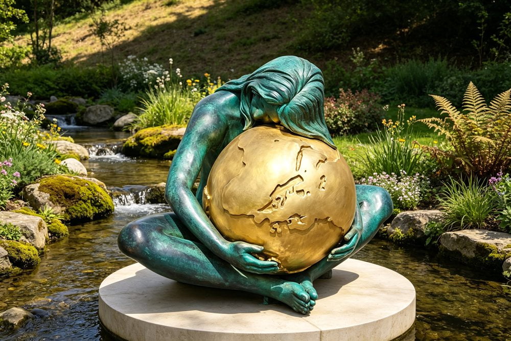Bronze sculpture of Gaia, Mother Earth