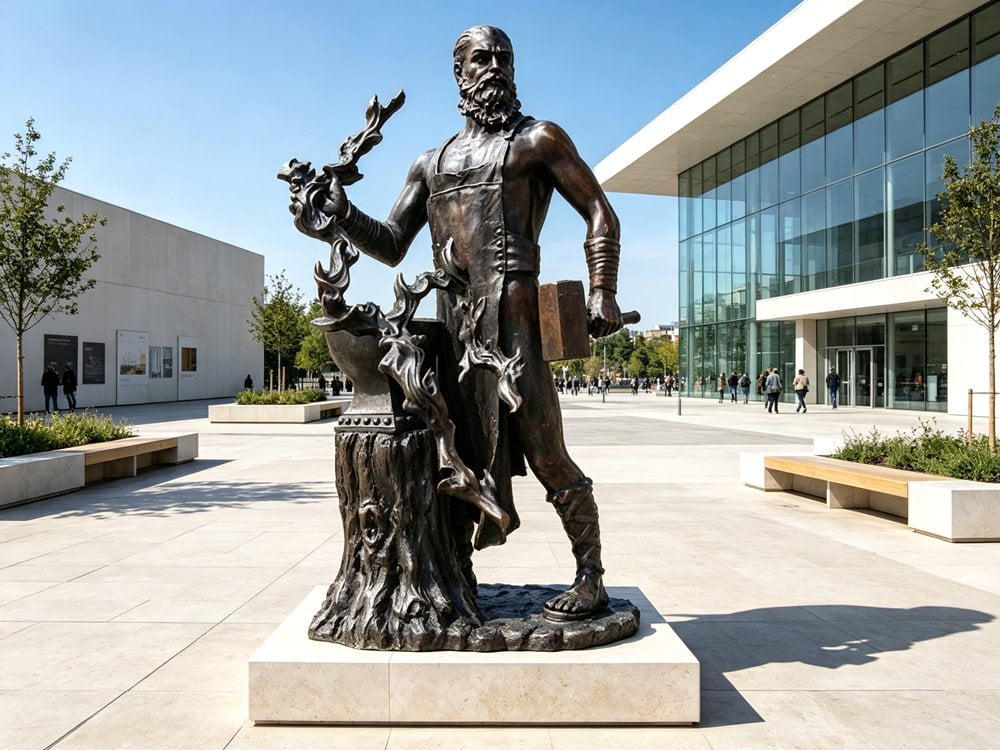 Bronze Hephaestus Statue