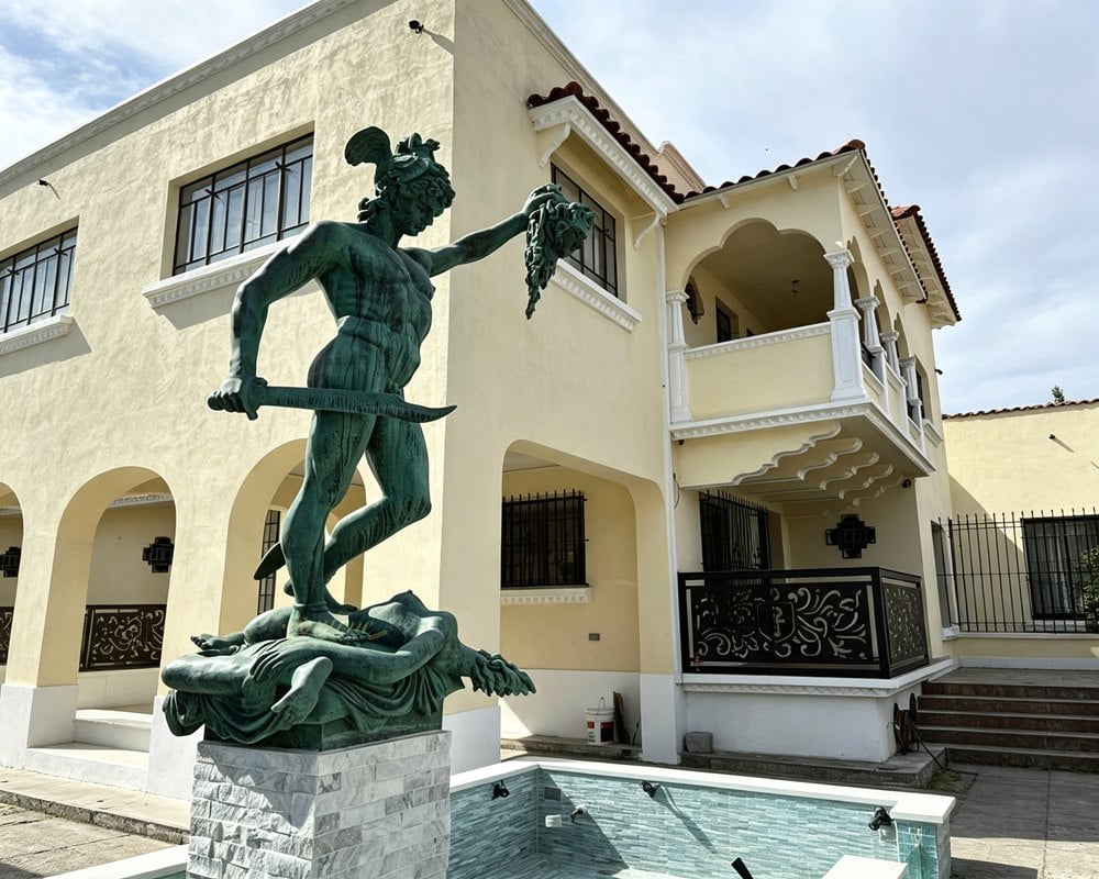 Greek heroes bronze sculpture