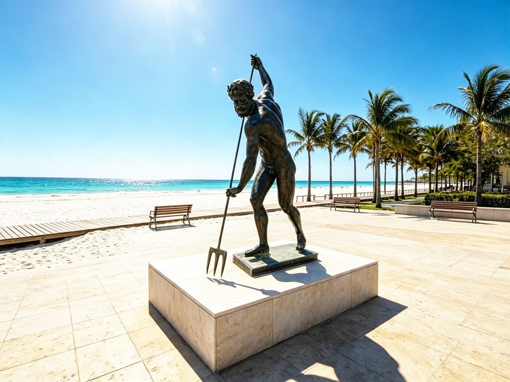 Bronze Poseidon Statue