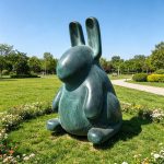 extra large Rabbit Statue Garden Landscape Display