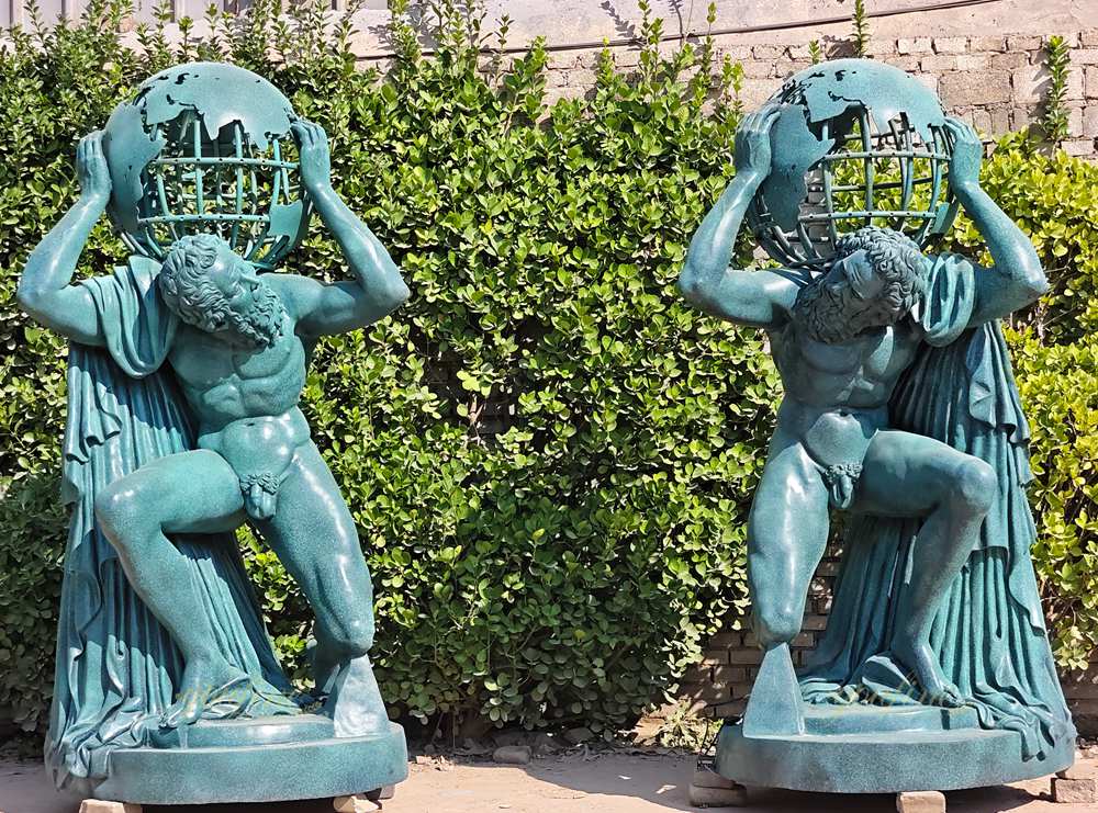 Atlas Holding the World Statue in our factory