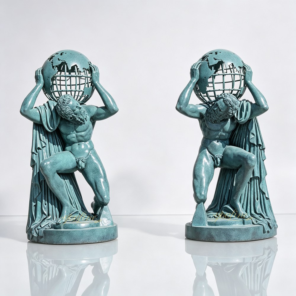 Bronze Atlas Holding the World Statue BFI-183