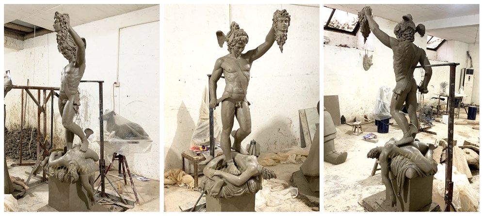 Perseus and Medusa Statue Clay Model