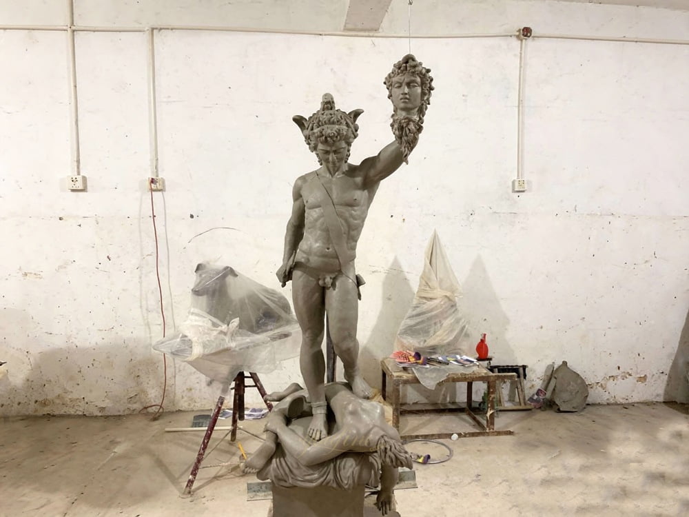 Clay modeling process