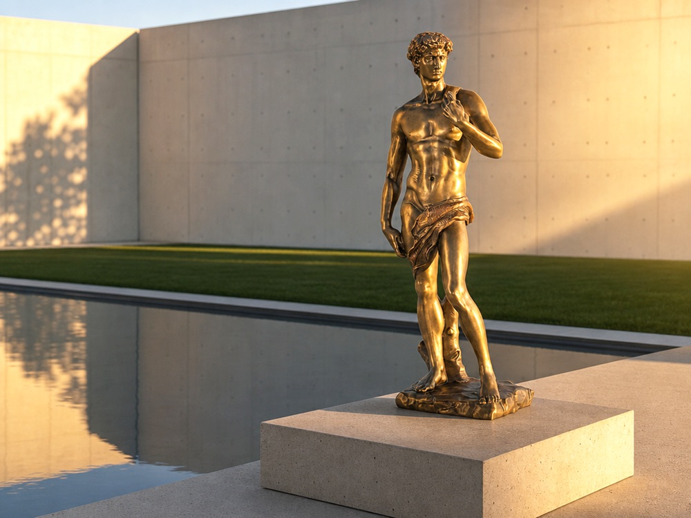 Michelangelo, David marble sculpture