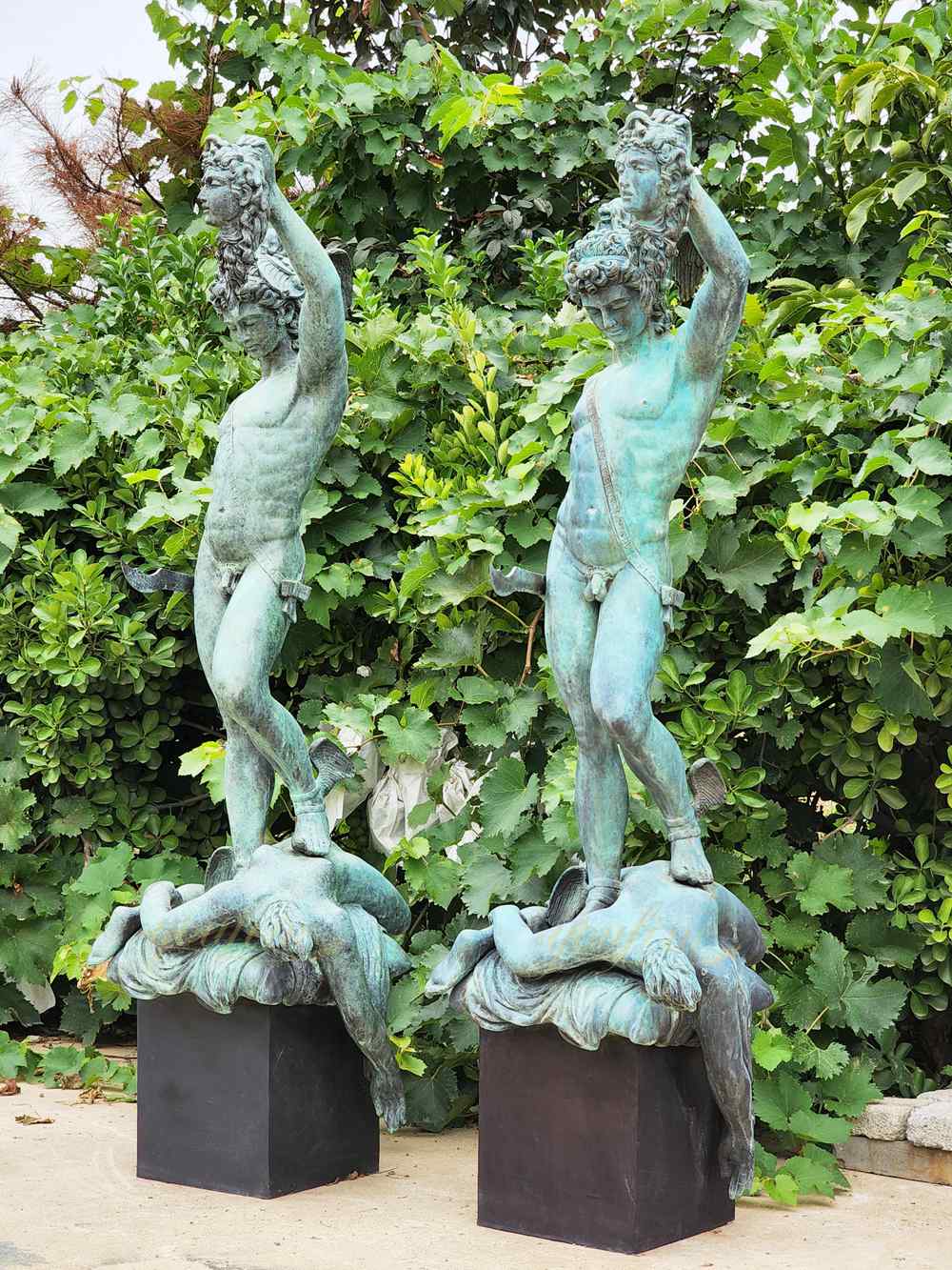 Two Bronze Perseus and Medusa Statue