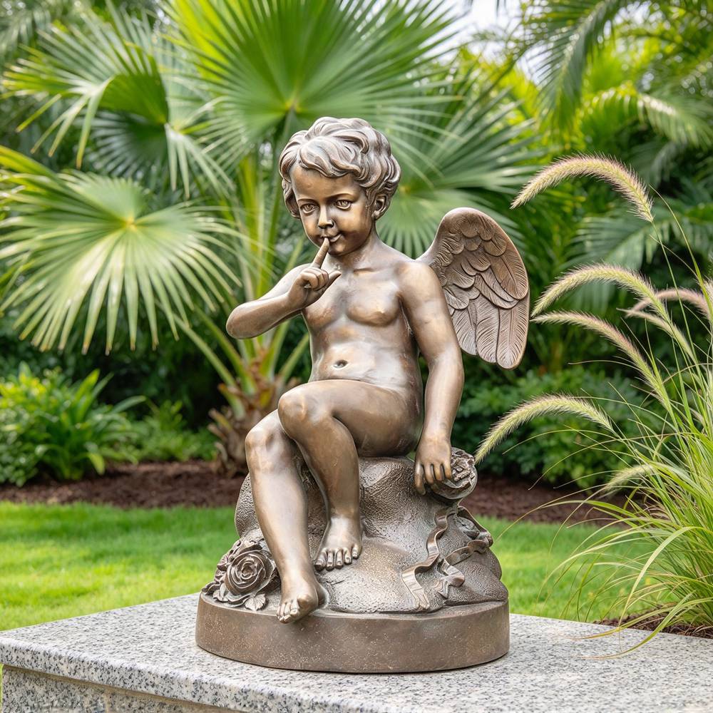 Bronze Cherub Statue for Garden BFI-249