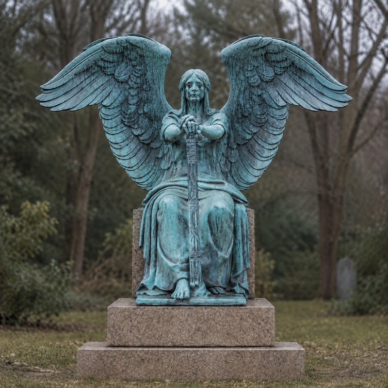 Crying Angel of Death Victorious Statue Crying Angel of Death Victorious Statue